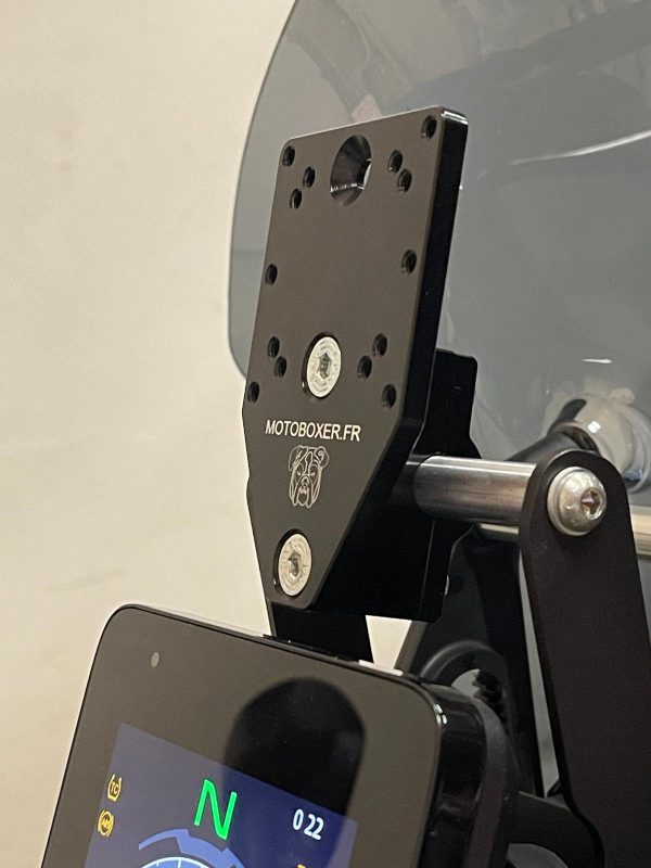 GPS mounting bracket with offset for bar  ∅12,  22 & 28 mm