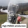 high PMMA windscreen