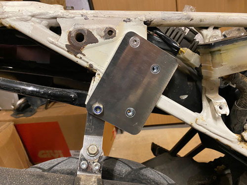 mounting plate for africa twin 650 regulator