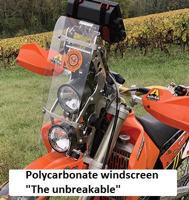 polycarbonate windscreen