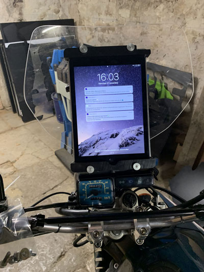 motorcycle tablet holder