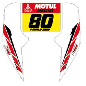 stickers kit for rally fairing