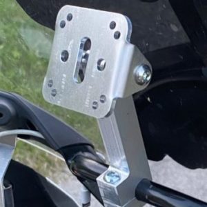 Offset GPS aluminium mounting bracket for multi-diameter bars