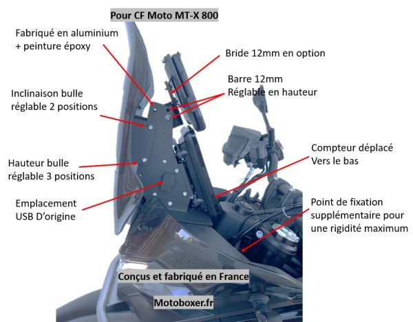 Navigation tower - CF Moto MT-X 800 - Image 2